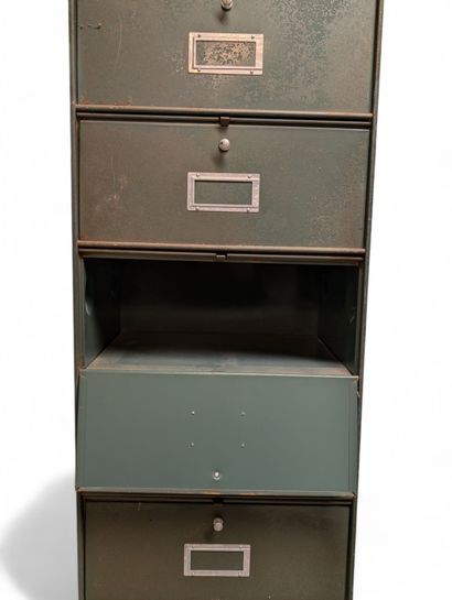 RONEO 
Metal filing cabinet in grey lacquered...