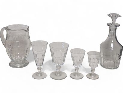 BACCARAT
Set of 38 crystal stemmed glasses...