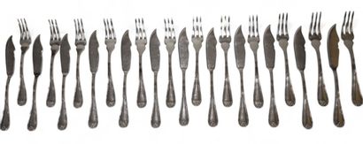 CHRISTOFLE
Part of a silver-plated menagère,...