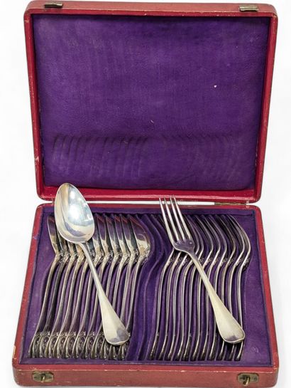 Solid silver Minerve hallmark, uniplat model....