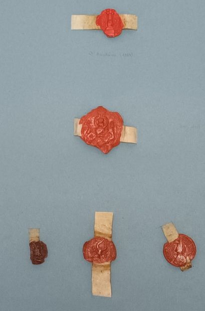 EMPREINTES DE SCEAU DÉTACHÉES (XIIIe - XVe...