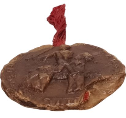 Empreinte du sceau équestre et contre-sceau...