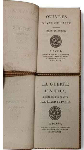 Les OEuvres d'Evariste PARNY
Réunion de 5...
