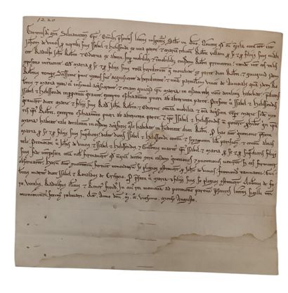 Charte de Garin, évêque de Senlis, terminant...
