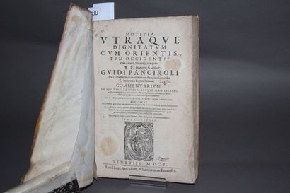 PANCIROLI, Guido. - Notitia utraque, dignitatum,...