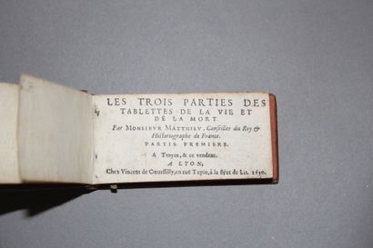 MATTHIEU, Pierre. - Les Trois Parties des...