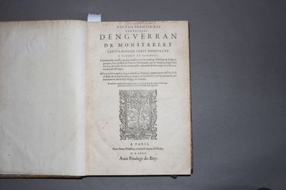 MONSTRELET, Enguerrand de. - Chroniques d'Enguerran...