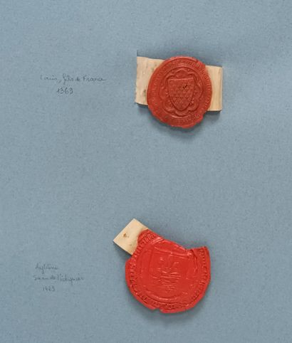 EMPREINTES DE SCEAU DÉTACHÉES (XIIIe - XVe...