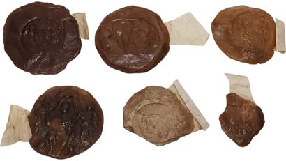 Lot de six empreintes (fragmentaires) de...