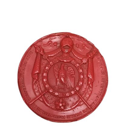 Empreinte du sceau en majesté de Napoléon...