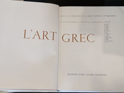 CITADELLES & MAZENOD
L'art grec
1 volume...