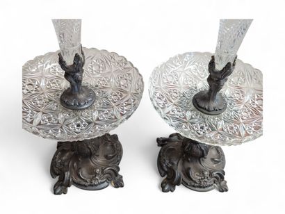 BACCARAT (attribuées à)
Paire de coupes à...