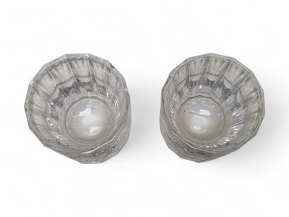 SAINT LOUIS
Paire de gobelets en cristal...