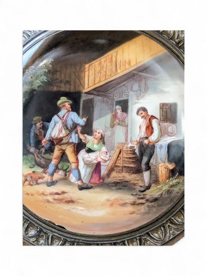 A portable lunch, travel or picnic box in...