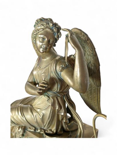 Burnished and partially bitten chased-gilt...