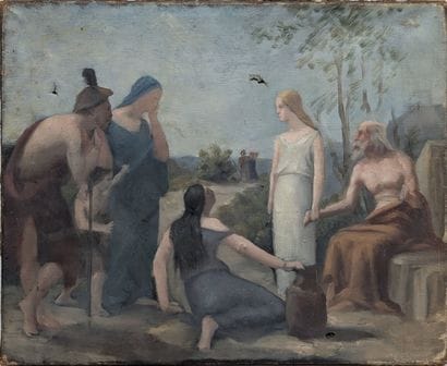 Adolphe Philippe MILLOT (1857-1921) - Symbolist...