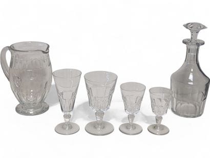 BACCARAT
Partie de service de verres à pied...