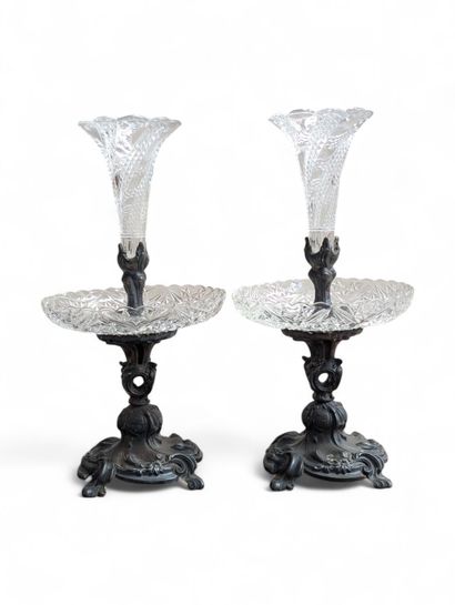 BACCARAT (attribuées à)
Paire de coupes à...