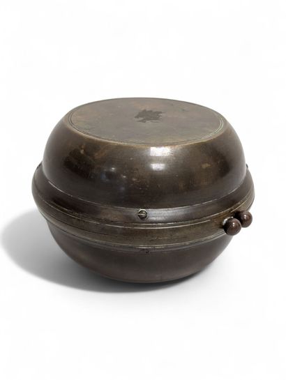 A portable lunch, travel or picnic box in...