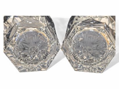SAINT LOUIS
Paire de verres gobelets en cristal...