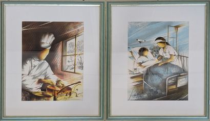 Raymond POULET (1934).
Le Chef cuisinier....