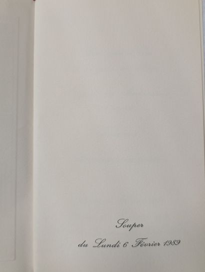 Importante collection de menus, cartes de...