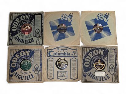Collection de 9 disques 78 tours (disques...