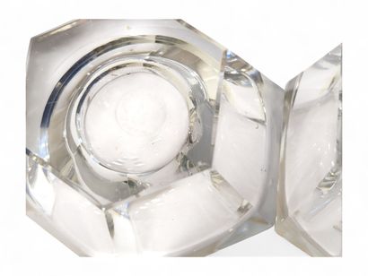 BACCARAT
Paire de salerons hexagonaux en...