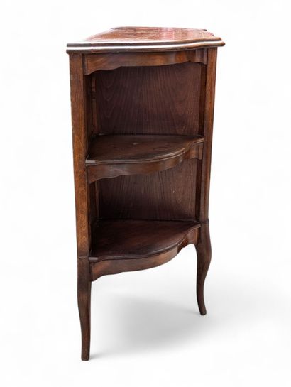 Commode d'entrée de forme arbalète en chêne...