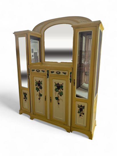 Bibliothèque penderie en bois entièrement...