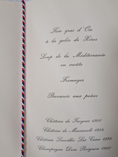 Importante collection de menus, cartes de...