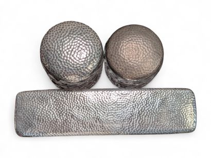 CAILAR BAYARD
Garniture de toilette en cristal...