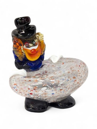MURANO
Clown vide-poche en verre polychrome...