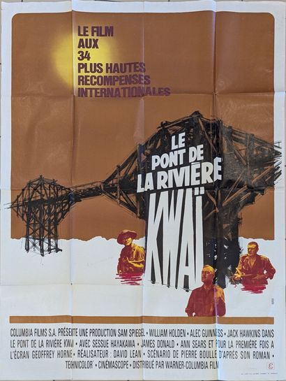Collection de 9 affiches de cinéma dont :...
