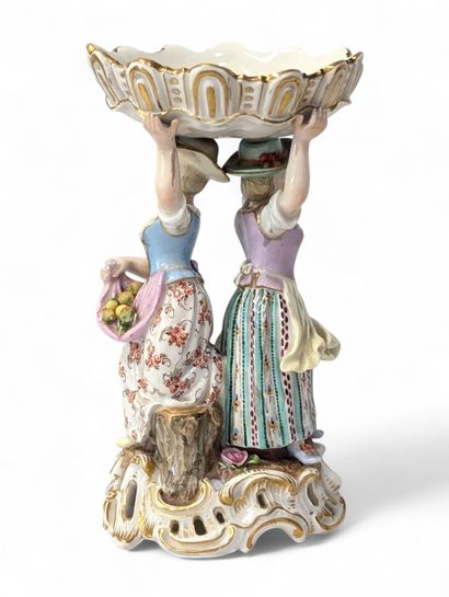 MEISSEN - SAXE
Sujet vide-poche en porcelaine...