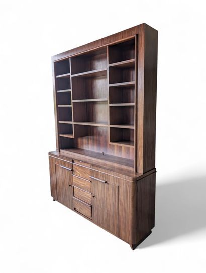 Importante bibliothèque formant buffet deux...