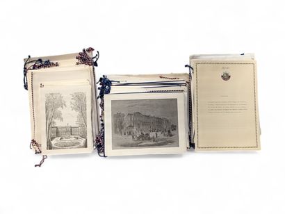 Importante collection de menus, cartes de...