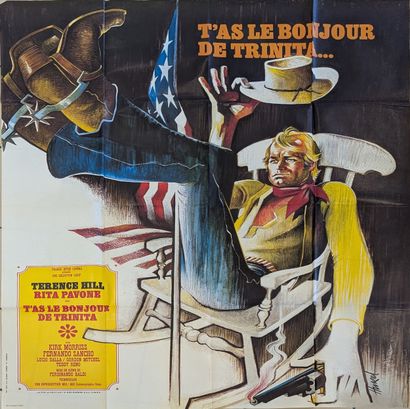 Collection de 9 affiches de cinéma dont :...