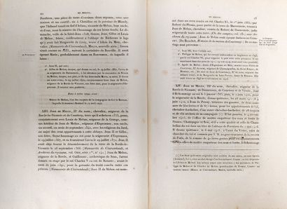 Généalogie de la Maison de Melun par M. LE...