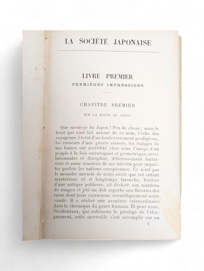 Japon - BELLESSORT (André). 
La Société Japonaise....