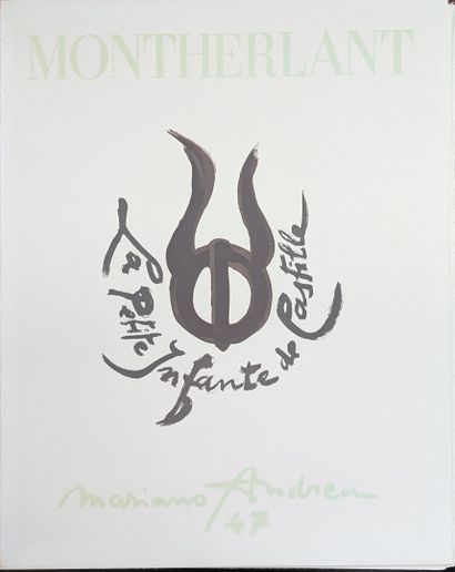 ANDREU (Mariano) & MONTHERLANT (Henry de).
«...