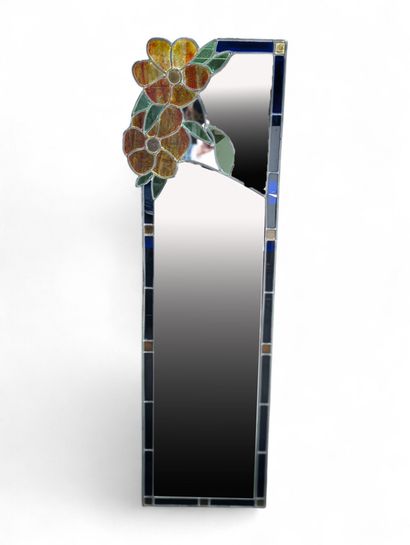 Miroir de forme rectangulaire de panier avec...