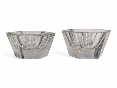BACCARAT
Paire de salerons hexagonaux en...