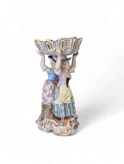 MEISSEN - SAXE
Sujet vide-poche en porcelaine...
