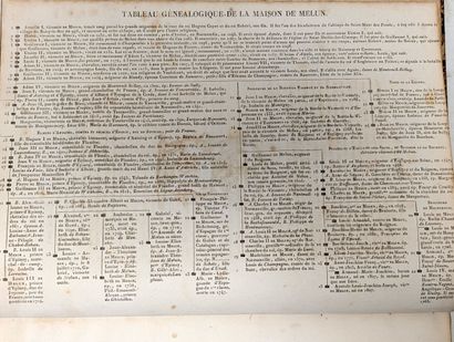 Généalogie de la Maison de Melun par M. LE...