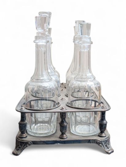 CAILAR BAYARD
Porte-carafes en métal argenté...