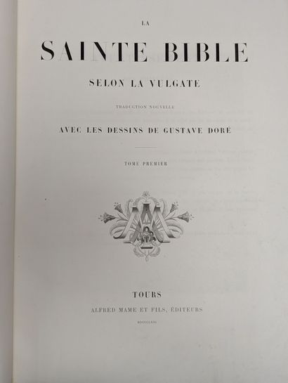 (Gustave DORE) 
LA SAINTE BIBLE illustrée...