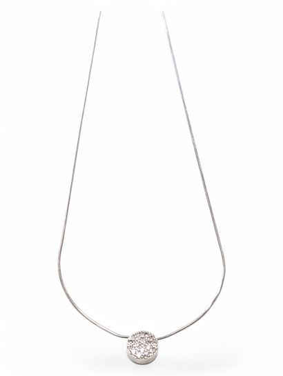 Collier en argent 925/oo à maille tubogaz...