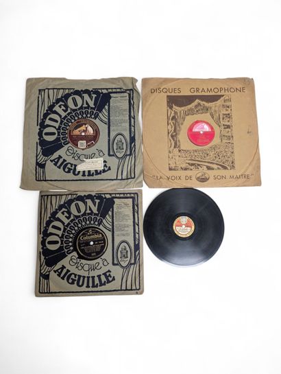 Collection de 9 disques 78 tours (disques...