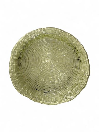 Coupe vide-poche en verre pressé moulé de...